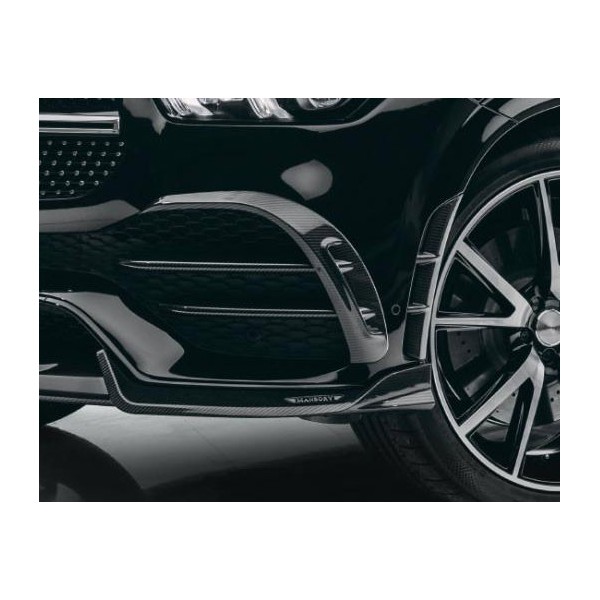 Flaps avant Carbone MANSORY pour Mercedes GLE53 AMG & GLE Pack AMG Coupé & SUV (C/V167)(2020+)