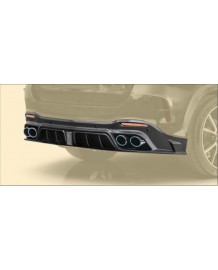 Diffuseur Carbone RACE + Embouts d'échappement MANSORY pour Mercedes GLE53/63 AMG & GLE Pack AMG SUV (V167)(2020+)