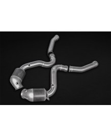 Downpipe + Catalyseurs sport CAPRISTO pour Mercedes C63 AMG (W/S/C 205) (2015+)(2019+)