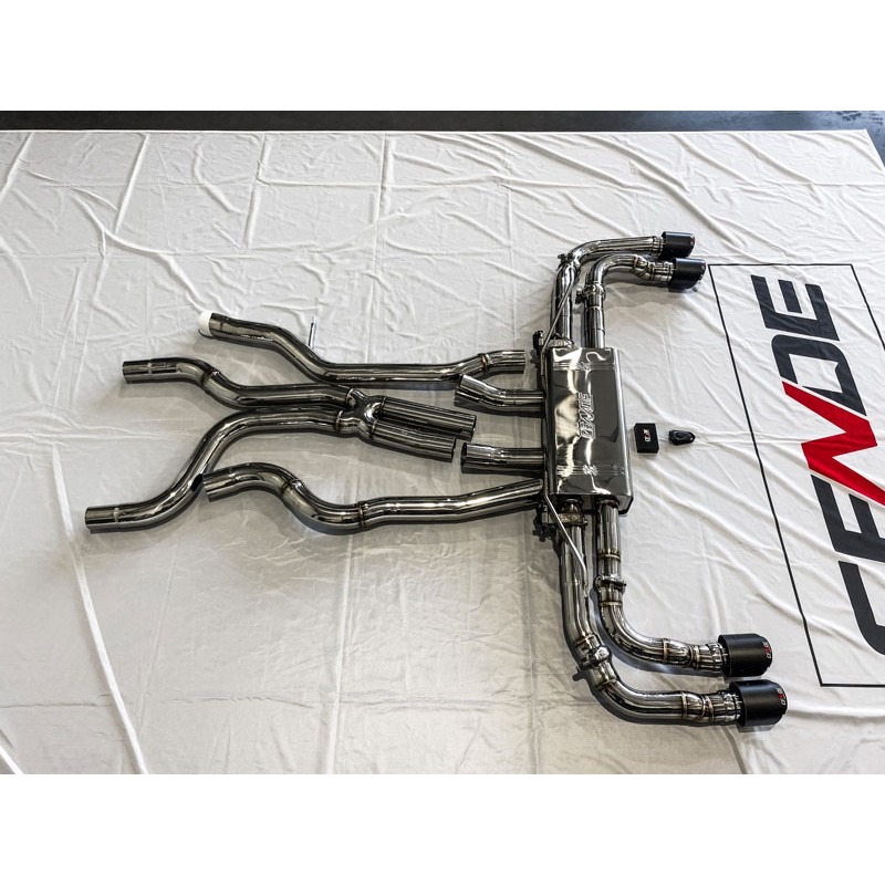 Ligne d'échappement à valves CENDE pour Porsche Cayenne 958 3,0l V6