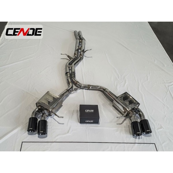 Echappement CENDE Exhaust Porsche Macan 3,0 S / 3,0 GTS / 3,6 Turbo (2014+)(2019+)- Ligne Cat/Fap-Back à valves