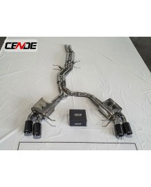 Echappement CENDE Exhaust Porsche Macan 3,0 S / 3,0 GTS / 3,6 Turbo (2014+)(2019+)- Ligne Cat/Fap-Back à valves