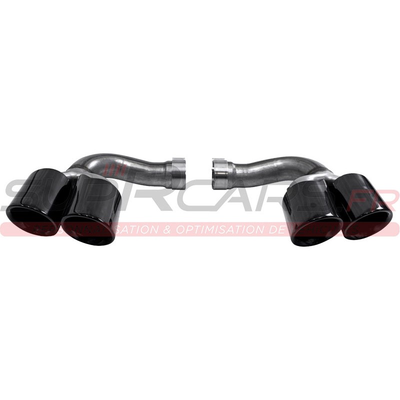 Embout D'échappement En Acier Inoxydable Chromé Pour Porsche Cayenne 2018-2020 - Accessoire Extérieur Style Queue De Gorge