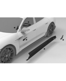 Triangle de fenêtre TECHART Porsche TAYCAN + 4S + Turbo + Turbo S + CrossTurismo