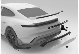 Lettrage "Techart" arrière TECHART Porsche TAYCAN (2020+)