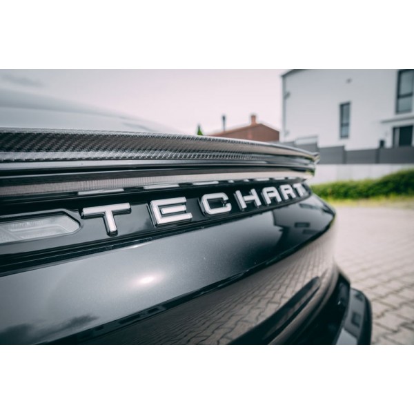 Lettrage "Techart" arrière TECHART Porsche TAYCAN + 4S + Turbo + Turbo S