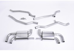 Ligne d'échappement inox Cat-Back MILLTEK Porsche Cayenne 958.1 4,8 V8 Turbo (2010-2014)(Sport)