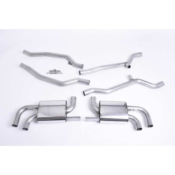 Ligne d'échappement inox Cat-Back MILLTEK Porsche Cayenne 958.1 4,8 V8 Turbo (2010-2014)(Sport)