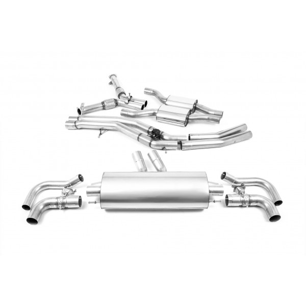 Ligne d'échappement Fap-Back à valves MILLTEK Audi RSQ8 4,0 TFSI FAP/OPF (2020+)(Sport)