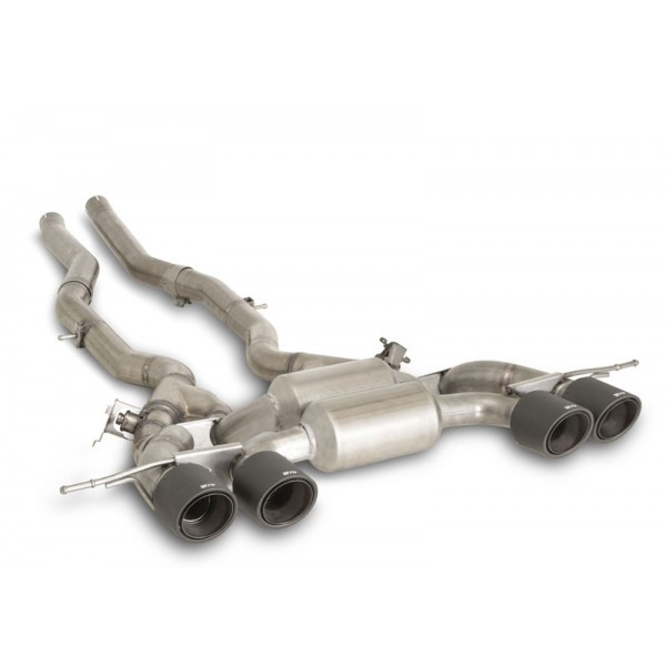 Echappement inox REMUS BMW M4 G82 / M3 G80 G81+ Competition (2021+)-Ligne Fap-Back à valves Racing