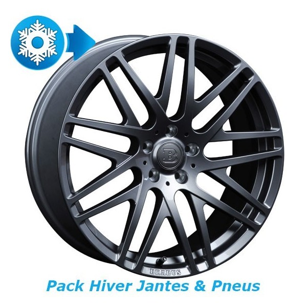 Pack HIVER jantes et pneus BRABUS Monoblock F en 8,5x19" pour Mercedes CLS (C 257) + Classe E Coupe et Cabriolet (C/A 238)