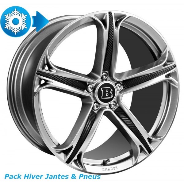 Pack HIVER jantes et pneus BRABUS Monoblock T en 8,5x20" pour Mercedes GLC SUV + Coupé (X/C 253)