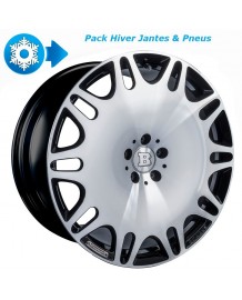 Pack HIVER jantes et pneus BRABUS Monoblock M Platinum en 11x23" pour Mercedes GLE (V 167) et GLE Coupé (C 167)