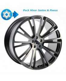 Pack HIVER jantes et pneus BRABUS Monoblock R Platinum en 11x23" pour Mercedes GLS (X 167) et Classe G (W 463A)