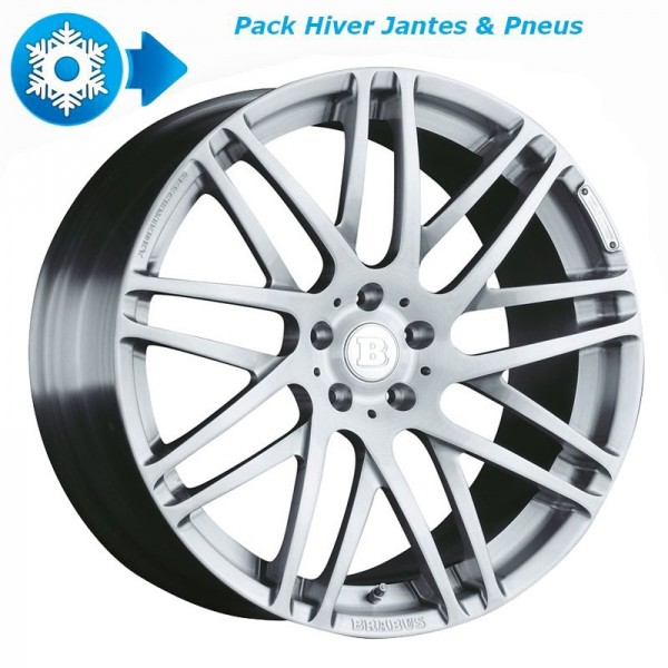 Pack HIVER jantes et pneus BRABUS Monoblock F Platinum en 9/10,5x21" pour Mercedes Classe S (W/V 223)