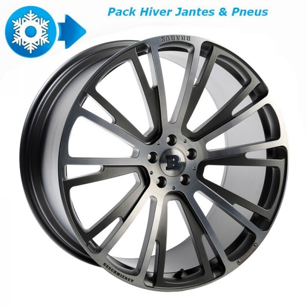 Pack HIVER jantes et pneus BRABUS Monoblock R Platinum en 9/10,5x21" pour Mercedes Classe S (W/V 223)