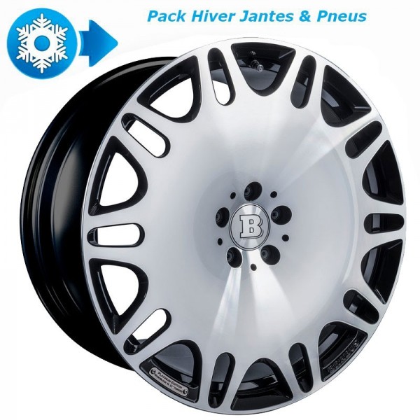 Pack HIVER jantes et pneus BRABUS Monoblock M Platinum en 9/10,5x21" pour Mercedes Classe S (W/V 223)