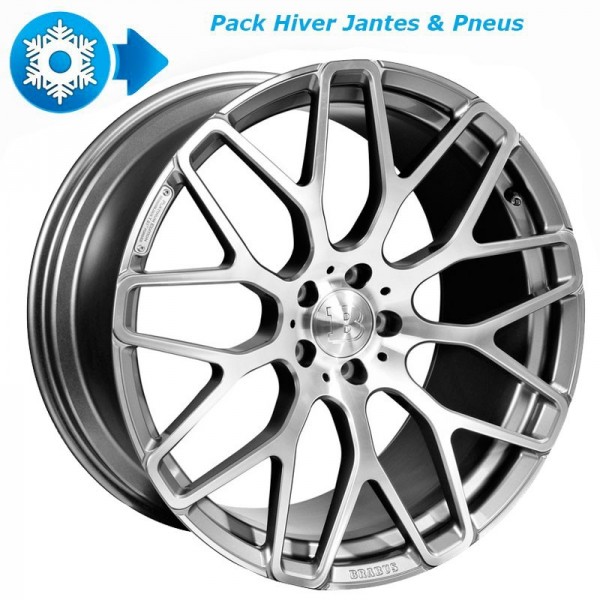 Pack HIVER jantes et pneus BRABUS Monoblock Y Platinum en 11x23" pour Mercedes GLE (V 167) et GLE Coupé (C 167)