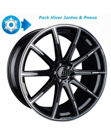 Pack HIVER jantes et pneus BRABUS Monoblock Z Platinum en 9/10,5x21" pour Mercedes Classe S (W/V 223)