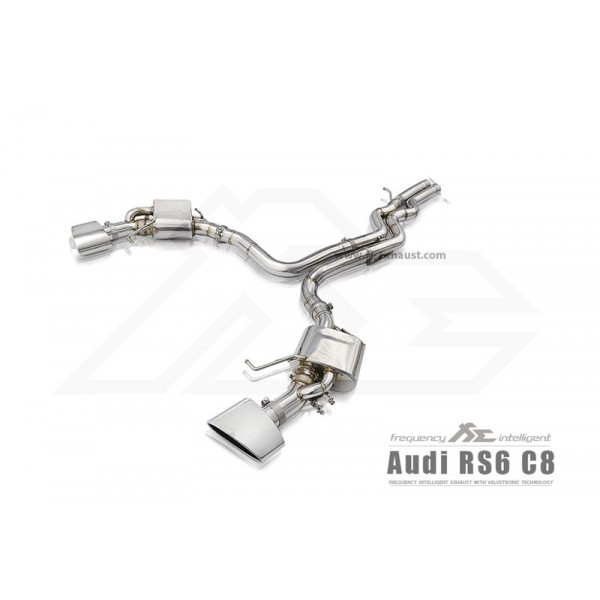 Echappement inox Fi EXHAUST Audi RS6 C8 (2020+)- Ligne Cat/Fap-Back à valves