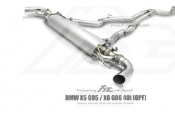 Echappement inox Fi EXHAUST BMW X5 G05 / X6 G06 40i (2020+)- Ligne Cat-Back à valves