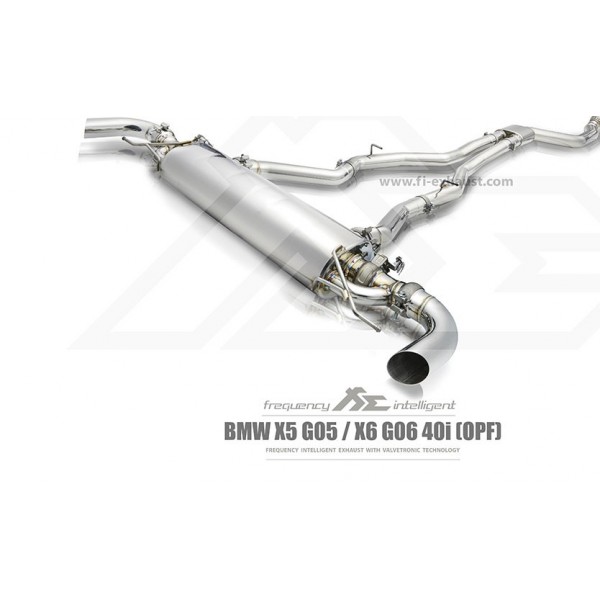 Echappement inox Fi EXHAUST BMW X5 G05 / X6 G06 40i (2020+)- Ligne Cat-Back à valves