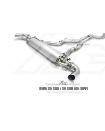 Echappement inox Fi EXHAUST BMW X5 G05 / X6 G06 40i (2020+)- Ligne Cat-Back à valves