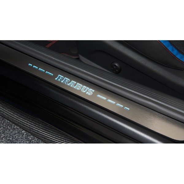 Seuils de portes aluminium lumineux BRABUS pour Mercedes Classe C Coupé C205