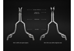 Echappement CAPRISTO AMG GT / GTS C190 (2015-2018)-Ligne Cat-Back à valves