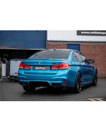 Ligne d'échappement inox Cat-Back à valves MILLTEK BMW M5 + Compétition (F90) (2020+) (Racing)