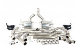 Ligne d'échappement Fap-Back à valves MILLTEK Audi RS6 RS7 C8 FAP/OPF (2020+) Racing (Plug)