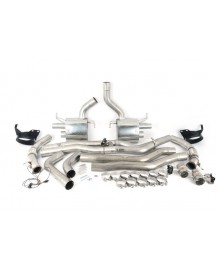 Ligne d'échappement Fap-Back à valves MILLTEK Audi RS6 RS7 C8 FAP/OPF (2020+) Racing (Plug)