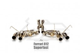 Echappement inox Fi EXHAUST Ferrari 812 Superfast (2018+) - Ligne Cat-Back à valves