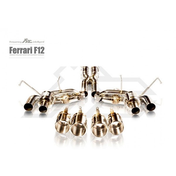 Echappement inox Fi EXHAUST Ferrari F12 Berlinetta (2012+) - Ligne Cat-Back à valves