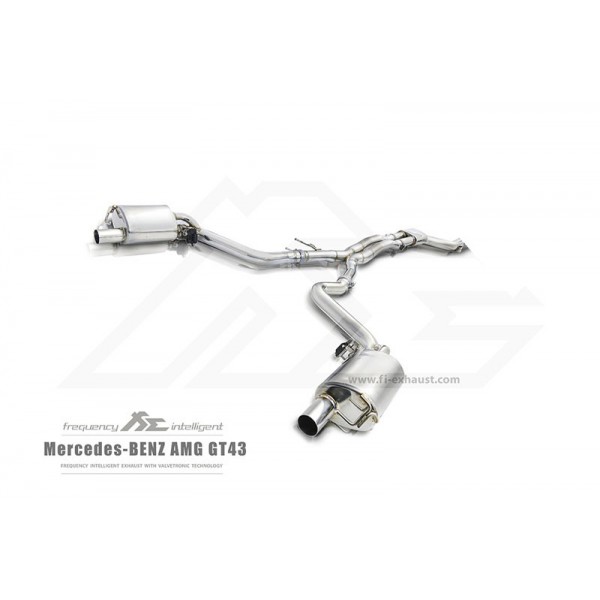 Echappement inox Fi EXHAUST Mercedes AMG GT43 X290 (2015+) - Ligne Cat-Back à valves