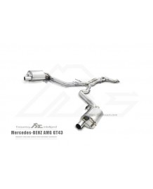 Echappement inox Fi EXHAUST Mercedes AMG GT43 X290 (2015+) - Ligne Cat-Back à valves