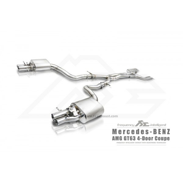 Echappement inox Fi EXHAUST Mercedes AMG GT63 (X290) (2019+) - Ligne Cat-Back à valves