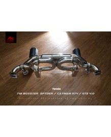 Echappement Inox Fi EXHAUST Porsche 718 Boxster GTS & Spyder / Cayman GT4 4,0l (718/982) (03/2020+)-Silencieux à valves Race