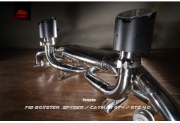 Echappement Inox Fi EXHAUST Porsche 718 Boxster GTS & Spyder / Cayman GT4 4,0l (718/982) (03/2020+)-Silencieux à valves Race