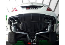 Echappement inox Fi EXHAUST Mercedes Classe C63 AMG W/C/S204 (2007-2013)-Ligne Cat-Back à valves