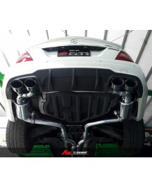 Echappement inox Fi EXHAUST Mercedes Classe C63 AMG W/C/S204 (2007-2013)-Ligne Cat-Back à valves