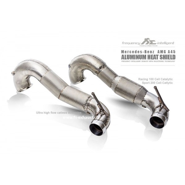 Downpipe + Catalyseurs sport inox Fi EXHAUST Mercedes A45 AMG (W176) (2012+)