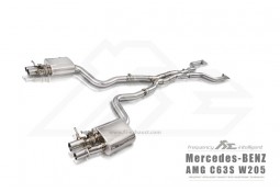 Echappement inox Fi EXHAUST Mercedes C63S AMG (W/S/C205) (2014+)(2019+) - Ligne Cat-Back à valves