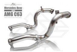 Downpipe + Suppression Catalyseurs inox Fi EXHAUST Mercedes C63S AMG (W205) (2014-2018))
