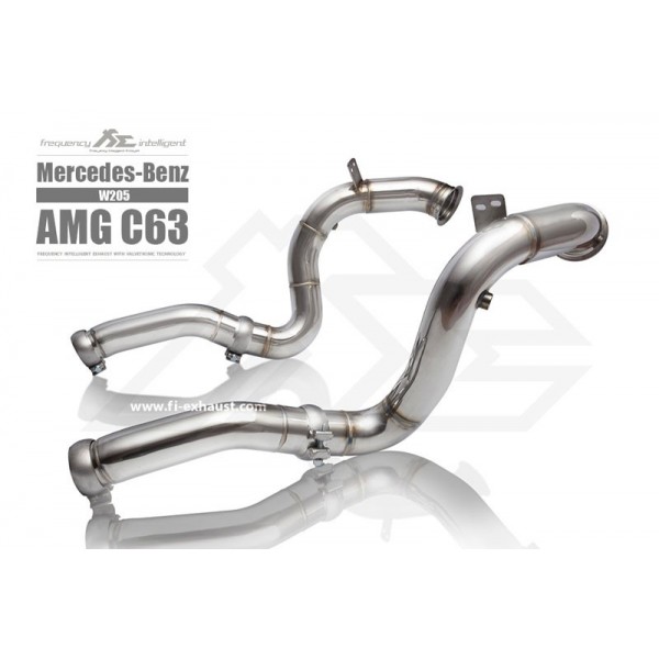 Downpipe + Suppression Catalyseurs inox Fi EXHAUST Mercedes C63S AMG (W205) (2014-2018))