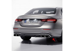 Diffuseur arrière + embouts échappements E63S AMG pour Mercedes Classe E Berline W213 Pack AMG Facelift (07/2020+)