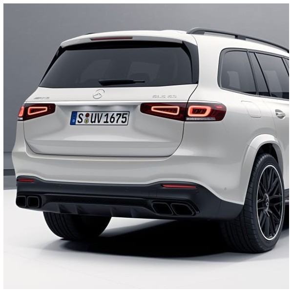 Diffuseur arrière + embouts échappements GLS63 AMG pour Mercedes GLS X167 Pack AMG (2020+)