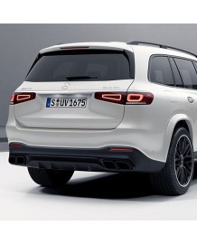 Diffuseur arrière + embouts échappements GLS63 AMG pour Mercedes GLS X167 Pack AMG (2020+)