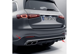 Diffuseur arrière + embouts échappements GLS63 AMG pour Mercedes GLS X167 Pack AMG (2020+)