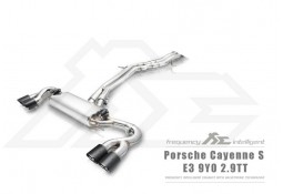 Echappement Inox Fi EXHAUST Porsche Cayenne S 2.9T E3 - Ligne Cat/FAP-Back à valves